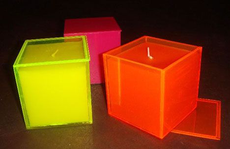 velas perfumada cubo